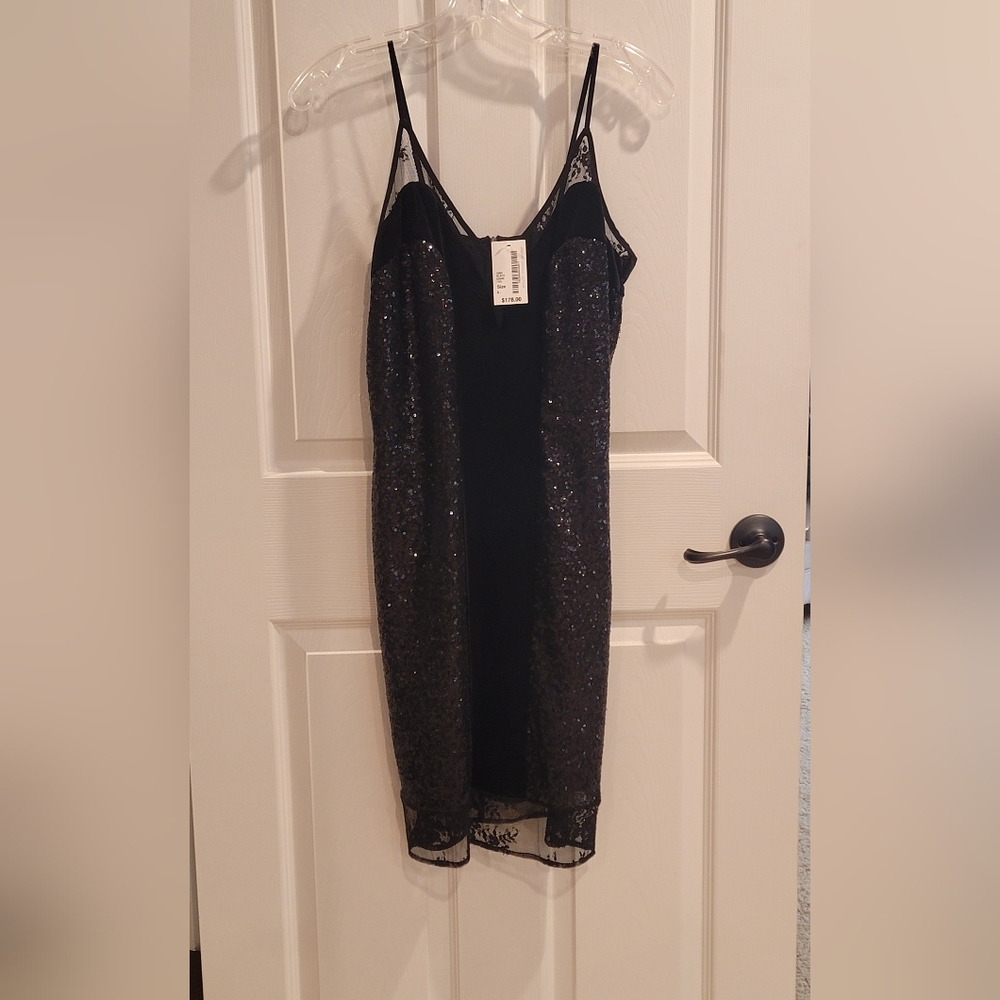 Black dress with sequins